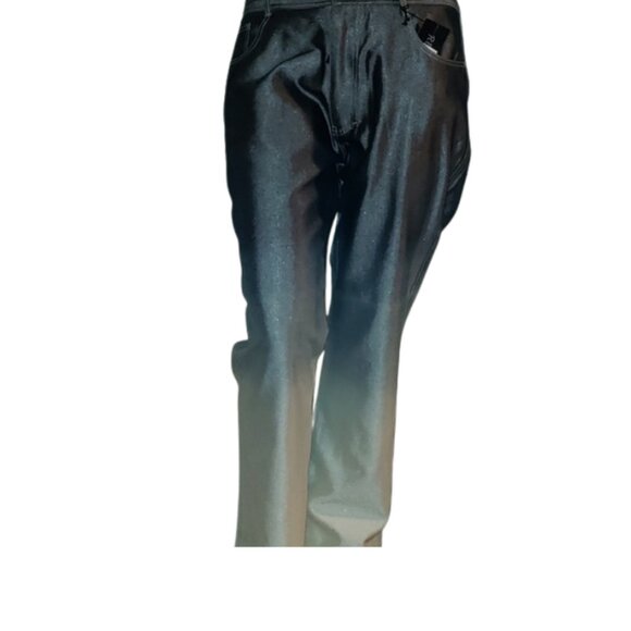 Ombre dyed Blue Jeans - Picture 3 of 9